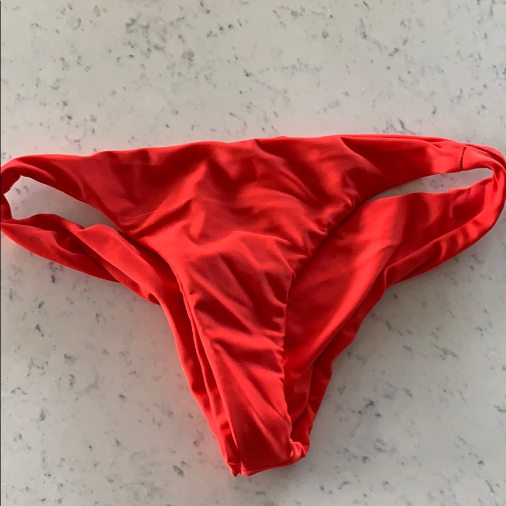 Mikoh red bikini bottoms